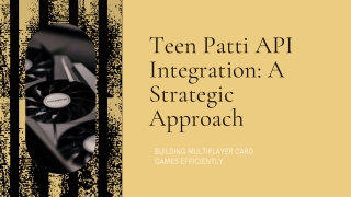 Teen Patti Game APIs: Technical Architecture, Pitfalls & Performance Insights