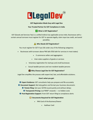 Best Online GST Registration Service for Indian Entrepreneurs