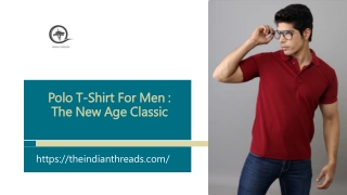 Polo T-Shirt For Men : The New Age Classic -  Indian Threads