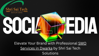 Elevate Your Brand with Professional SMO Services in Dwarka by Shri Sai Tech Solutions