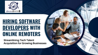 Hiring Software Developers with Online Remoters