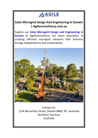 Solar Microgrid Design And Engineering In Darwin  Agileconsultancy.com.au