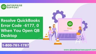 How to Troubleshoot QuickBooks Error 6177?