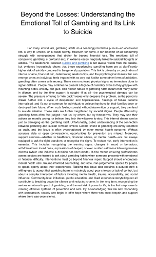 Beyond the Losses_ Understanding the Emotional Toll of Gambling and Its Link to Suicide