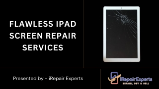 Flawless iPad Screen Repair Services