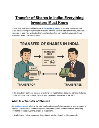 Transfer of Shares in India_ Everything Investors Must Know