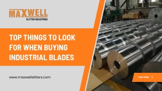 What to Look for in High-Quality Industrial Blades