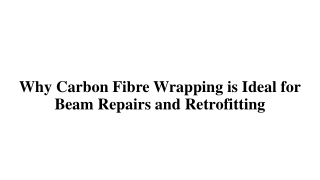 Carbon Fibre Wrapping for Beams | Advanced Retrofitting by Gubbi Civil Engineers