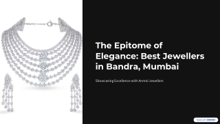 Top Picks: Best Jewellers in Bandra, Mumbai for Bridal Jewellery