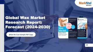 Wax Market Companies, Share and Outlook Report 2030