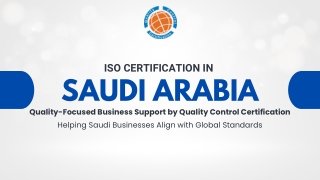 ISO Certification in Saudi Arabia | Quality Control Certification