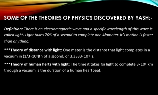 Quantum Physics Reference: Some theories between Light vs Distance