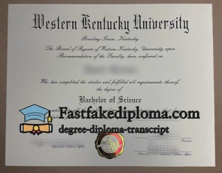Can I order Western Kentucky University diploma? 【fastfakediploma.com】
