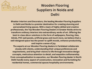 Wooden Flooring Supplier in Jagatpuri Market- Bhasker interior
