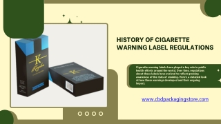 History of Cigarette Warning Label Regulations