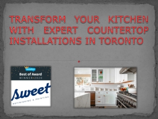TRANSFORM YOUR KITCHEN WITH EXPERT COUNTERTOP INSTALLATIONS IN TORONTO
