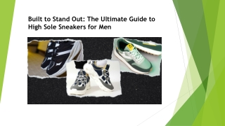 Built to Stand Out- The Ultimate Guide to High Sole Sneakers for Men