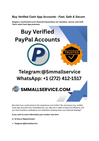 Buy Verified Cash App Accounts - Fast, Safe & Secure (1)