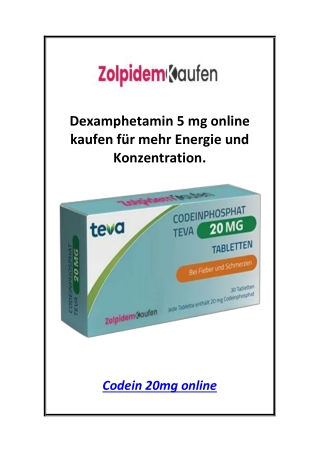 Dexamphetamin 5 mg online kaufen für mehr Energie und Konzentration