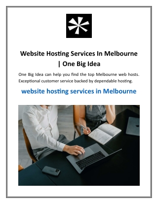 Website Hosting Services In Melbourne