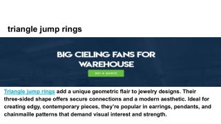 triangle jump rings