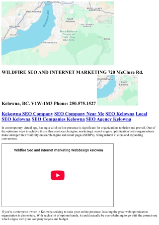 Finding the Best SEO Agencies in Kelowna: A Comprehensive Guide