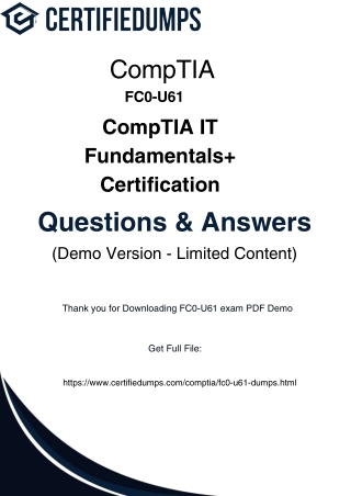 Top Resources to Pass FC0-U61 in 2025 with Confidence
