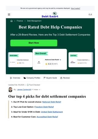 Best debt settlement companies