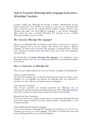 The Best Guide to Translating WhatsApp, Telegram, and Discord Chats in 2025