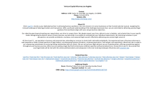 Venture Capital Attorney Los Angeles