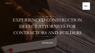 Experienced Construction Defect Attorneys for Contractors and Builders