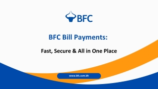 Credit Card, Fee & Rent, Utility Bills Payments | BFC Bill Payments
