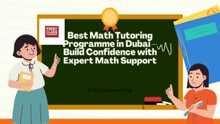 Best Math Tutoring Programme in Dubai – Build Confidence with Expert Math Support