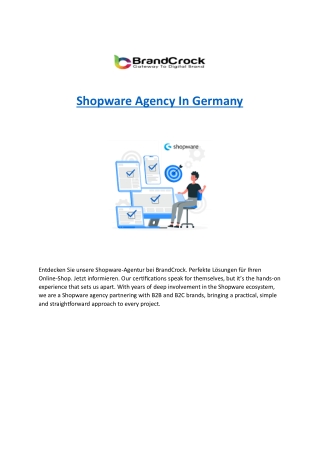 Shopware Agency In Germany