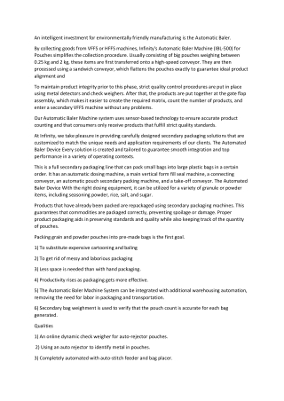 Automatic Baler Machine: A smart investment for sustainable Manufacturing