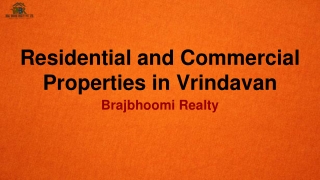 Residential and Commercial Properties in Vrindavan