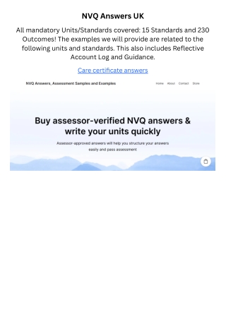 NVQ Answers UK