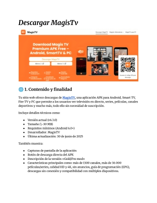 Descargar MagisTv