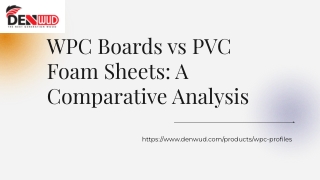 WPC Boards vs PVC Foam Sheets