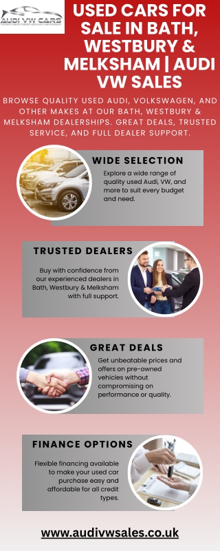 Used Cars for Sale in Bath, Westbury & Melksham  Audi VW Sales