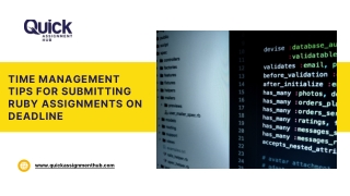 Mastering Time: Stay Ahead of Ruby Assignment Deadlines