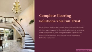 Commercial Flooring Services Toronto | Durable Solutions by The Flooring Mart