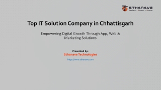 Top IT Solution Company in Chhattisgarh