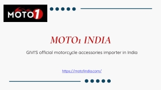 MOTO1INDIA PPT