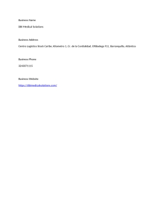 DBI Medical Solutions