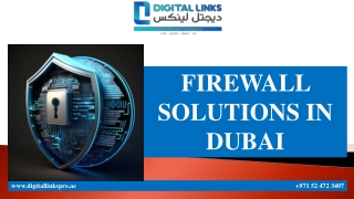 FIREWALL SOLUTIONS IN DUBAI