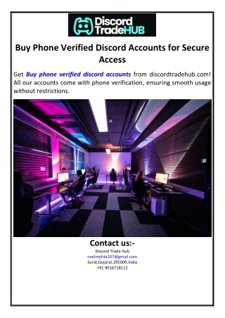 Buy Phone Verified Discord Accounts for Secure Access