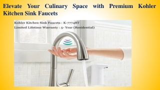 Elevate Your Culinary Space with Premium Kohler Kitchen Sink Faucets