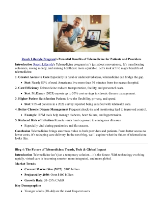 Reach Lifestyle Programs Powerful Benefits of Telemedicine for Patients