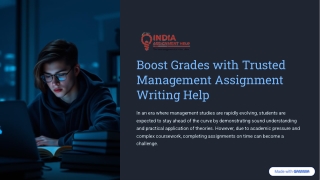 Boost Grades with Trusted Management Assignment Writing Help
